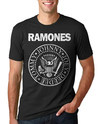 RAMONES Presidential Seal Distressed Logo GRAY/white T-Shirt New S-4XL • $17