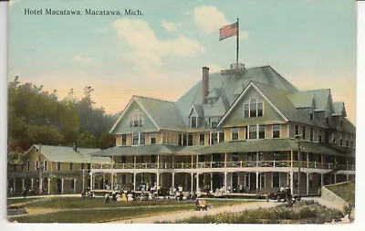 Macatawa Mi Michigan - Hotel Macatawa -  Ca 1915 -  Postcard  • $6.50