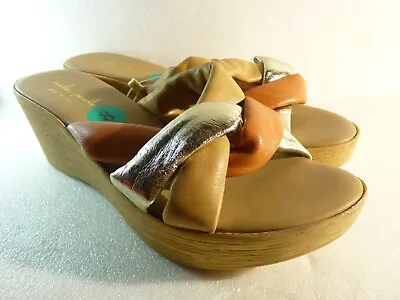 Mila Paoli Women Shoes Sandals Multicolor Slide Wedge Size 8 SKU 11591 • $27