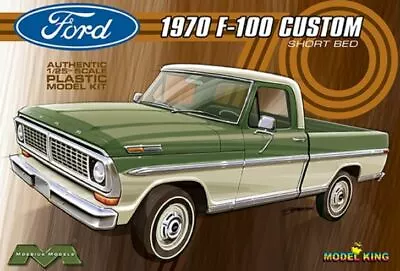 Moebius 1970 Ford F-100 Custom Short Bed Pickup Truck 1:25 Scale Car Model Kit • $29.95