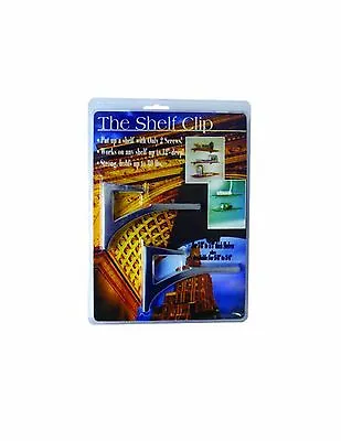 The Shelf Clip For 5/8 -3/4  Thick Mounts Shelf Up To 12  Deep With 2 Screws • £18.31