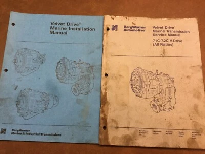 $32 • Buy VELVET DRIVE 71C-72C V Drive Marine Transmission Installation & Service Manuals