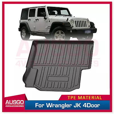 AUSGO 3D TPE Cargo Mat Boot Mat For Jeep Wrangler JK 4Door 2007-2018 Trunk Mat • $64.39