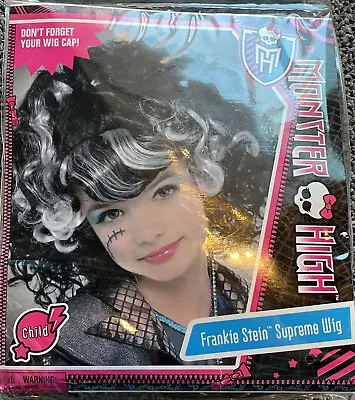 BRAND NEW Monster High FRANKIE STEIN Child Halloween Supreme Wig Halloween Party • $14.97