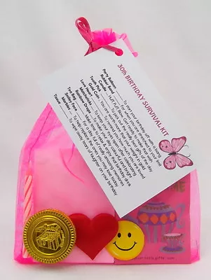 30th 40 50 60 BIRTHDAY PRESENT SURVIVAL KIT FUN NOVELTY GIFT CARD KEEPSAKE PBSK • £3.85