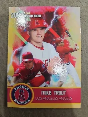 Mike Trout 2009 Gold Rookie Gems Los Angeles Angels Card #27 Near Mint Beauty💎 • $4.49