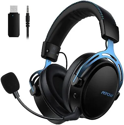 £14.99 • Buy 2.4GHz Mpow Air Wireless Wired Gaming Headphones Headset PC Mac XBox PS4 Blue