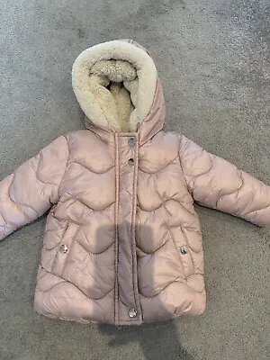 Baby Girl Coat 6-9 Months Next Pink • £15