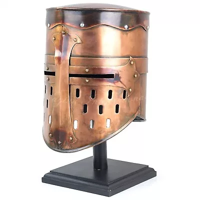 Medieval Templar Crusader Knight Armor Helmet | Greek Roman Spartan Armour | • $118.02