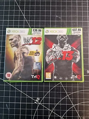 £6.99 • Buy WWE '12 & 13 BUNDLE JOBLOT (Xbox 360) PEGI 16+ Sport: Wrestling PAL COMPLETE