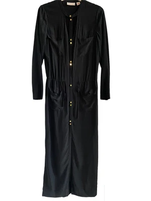 $99.99 • Buy Sass & Bide Cutout Silk Long Shirtdress 10 .