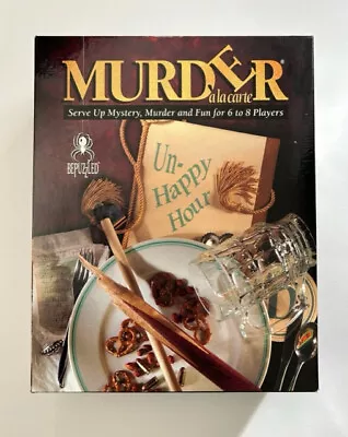 Murder A La Carte  UN-HAPPY HOUR Murder Dinner Party Game By Bepuzzled -  New • $12