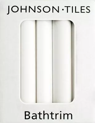 £99.99 • Buy Johnsons PRG1 White Bath Trim Set, Ceramic Quadrant Edging Tile Trim, Bath Trim