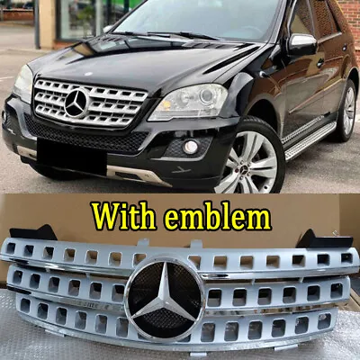 Grill Grille For Mercedes Benz W164 ML320 ML350 ML500 ML550 2005-2008 Front Mesh • $142.99
