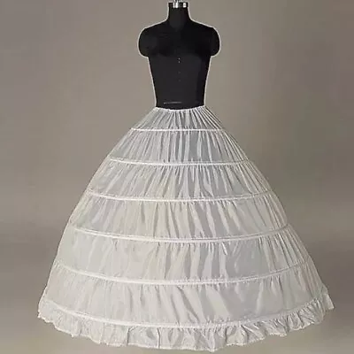 Perial Co 6 Layer Polyester White Hoop Skirt For Under The Dress 👗 Quinceanera • $35
