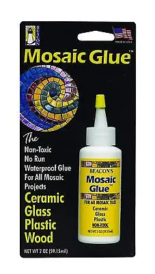 Beacon Mosaic Glue For Ceramic Glass Plastic And Wood 2-Ounce 1-Pack • $22.99