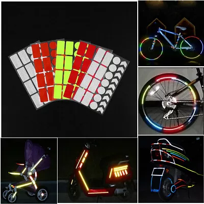 Car Truck Reflective Tape Stickers Night Safety Warning Body Decal Accessories • £5.82