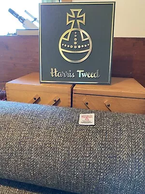 Harris Tweed Fabric Wool New Piece  100cm X 76cm With Label Crafts Sewing • £21.50