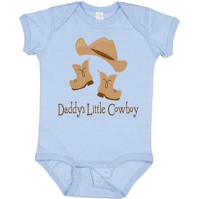 $24.99 • Buy Inktastic Daddy's Little Cowboy Baby Bodysuit Boots Hat Kids Boys Cute Fathers