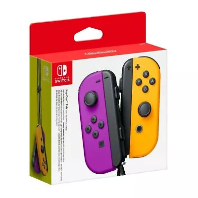 Nintendo Switch Joy-Con Joy Con Neon Purple / Neon Orange Controller Pair • $105