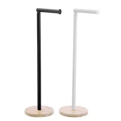 2x Boxsweden Bano Bathroom Toilet Roll Holder Bamboo Base 66.5cm Assorted • $27