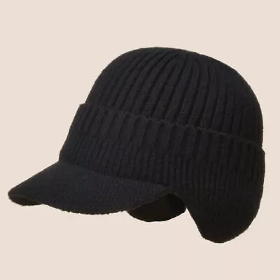 Thick Beanie Warm Wool Knit Hat Baggy Cap Cuff Slouchy Skull Hats Ski Men Women • $9.46