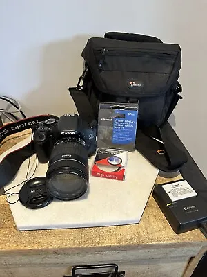 Canon EOS 600D 18.0MP Digital SLR Camera - Black (Kit W/ EF-S IS 18-135mm Lens) • £200
