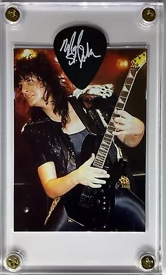 Rare KISS Mark St. John Signature White On Black Guitar Pick /promo Card Display • $18.66