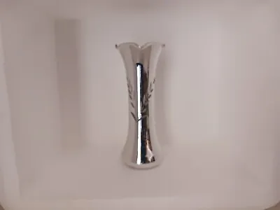 Silver Colored Candlelight Crystal Bud Vase By Mueller • $19