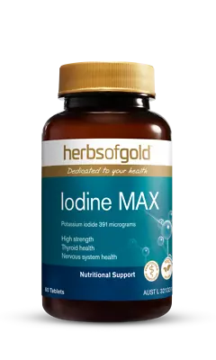 Herbs Of Gold Iodine Max 60 Tablets / High Strength Iodine Supplement One A Day • $22