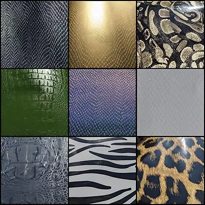 Animal Skin Vinyl Wrap - ANY SIZE - 12  STYLES - Snake/Reptile/Python Sticker • £77.99