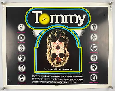 TOMMY WHO Movie Poster (Fine) Half Sheet 1975 Elton John 293 • $70