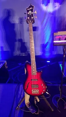 Hagstrom Beluga III-F Semi-Hollow Electric Bass With Audere Pro-Z Pre-Amp • $1100