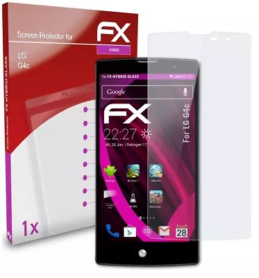 AtFoliX Glass Protective Film For LG G4c Glass Protector 9H Hybrid-Glass • £11.09