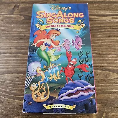 Disneys Sing Along Songs - The Little Mermaid: Under The Sea (VHS 1990) Volume6 • $4.99