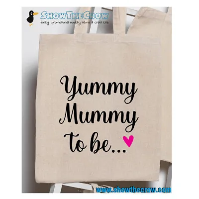  Yummy Mummy To Be  100% Premium Cotton Tote Gift Shoppers Bag • £2.79