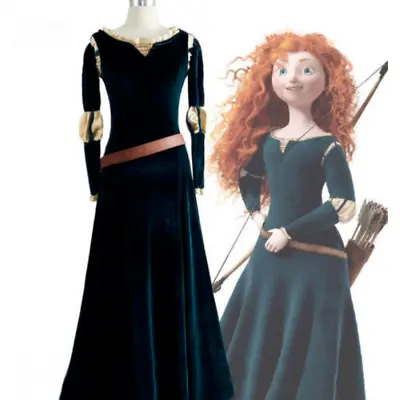 Disney Brave Merida Princess Costume Adult Dress Film Garment Cosplay# • $60.55