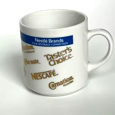 Nestlé Brands Coffee Mugs Nescafé Carnation Hills Bros Nestea Blue Gold Vintage • $7.31