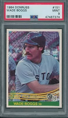 1984 Donruss #151 Wade Boggs PSA MINT 9 *7374 • $19