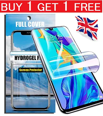 For Samsung Galaxy S24 S23 S22 S21 Ultra S10 Plus Hydrogel FILM Screen Protector • £2.99