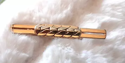 Vintage 1970's SWANK Gold Tone 3  Chain Link Front Tie Bar Clasp • $14