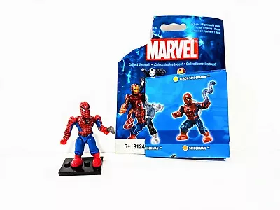 Marvel Mega Bloks Spider-Man Red Costume Rare Series 1 W Bag Instructions Stand • $24.99