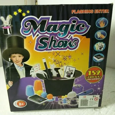  Kids Children Boys Girls 152 Tricks Ultimate Magic Magician's Hat Show Box Set • £22