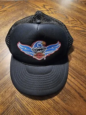 Vintage Harley Davidson Snapback Eagle Hat • $25