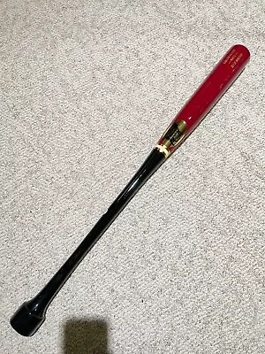 Maple Wood Baseball Bat 33in. Tank. Puck Knob. Black / Gold / Sangria. Cupped. • $84.99