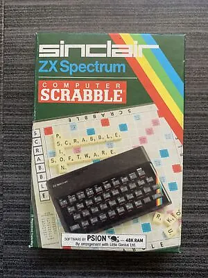 Vintage Retro Genuine Computer Scrabble.Sinclair ZX Spectrum Hard Boxed • £14.99