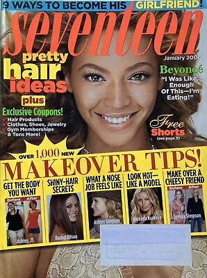 BEYONCE January 2007 SEVENTEEN Magazine • $14