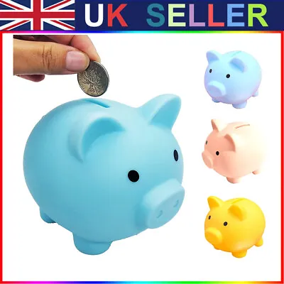 £12.49 • Buy Large Piggy Bank Saving Coins Money Box Cash Fun Gift Plastic Pig Children  Toy