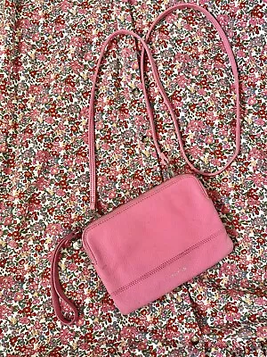 OROTON ~ Pink Leather Crossbody Bag Shoulder Wrist Bag  • $40