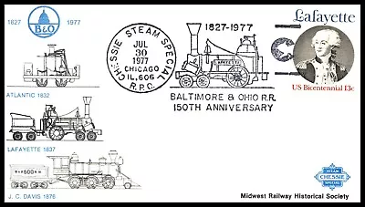 Kappysstamps  497 150th B&o Cancelled Chessie Steam Special Rpo 1977 • $6.95